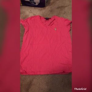 Pink Ralph Lauren T-shirt